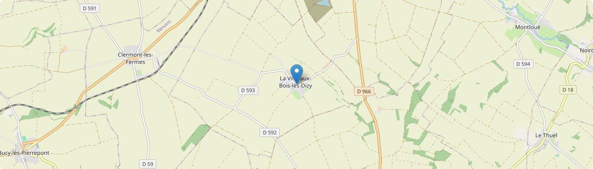Ville-aux-Bois-lès-Dizy - Carte