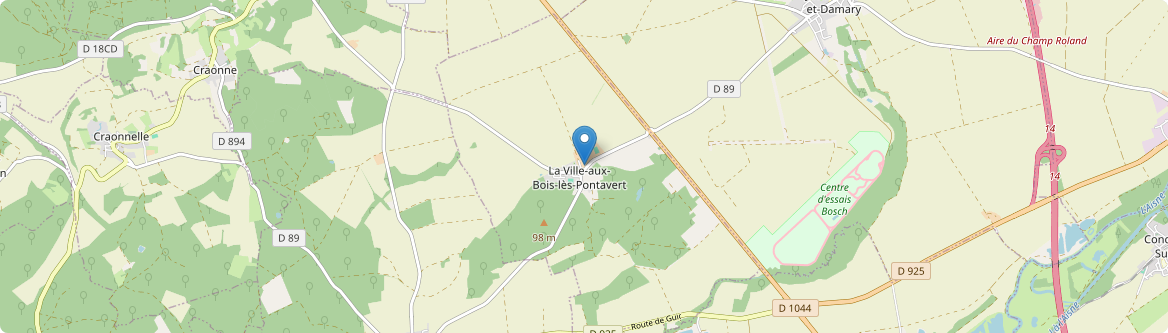 Ville-aux-Bois-lès-Pontavert - Carte