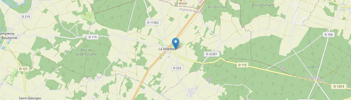 Villedieu - Carte