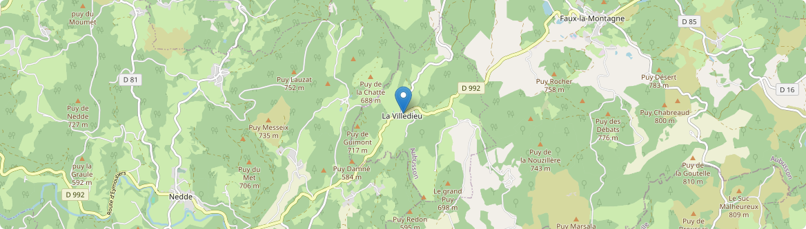Villedieu - Carte