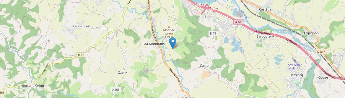 Laà-Mondrans - Carte