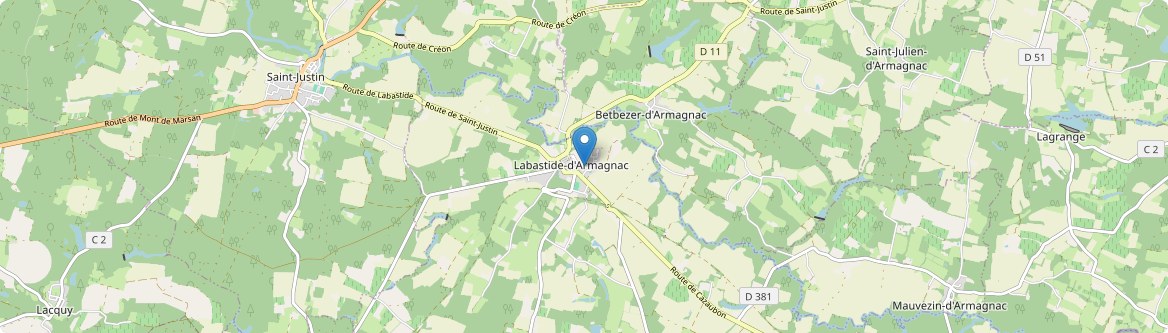Labastide-d'Armagnac - Carte