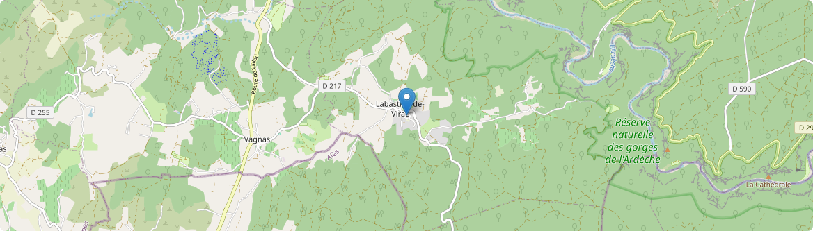 Labastide-de-Virac - Carte