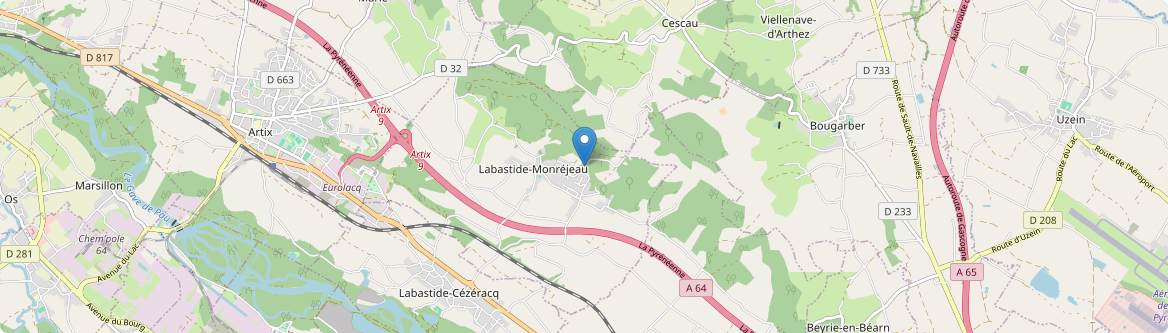 Labastide-Monréjeau - Carte