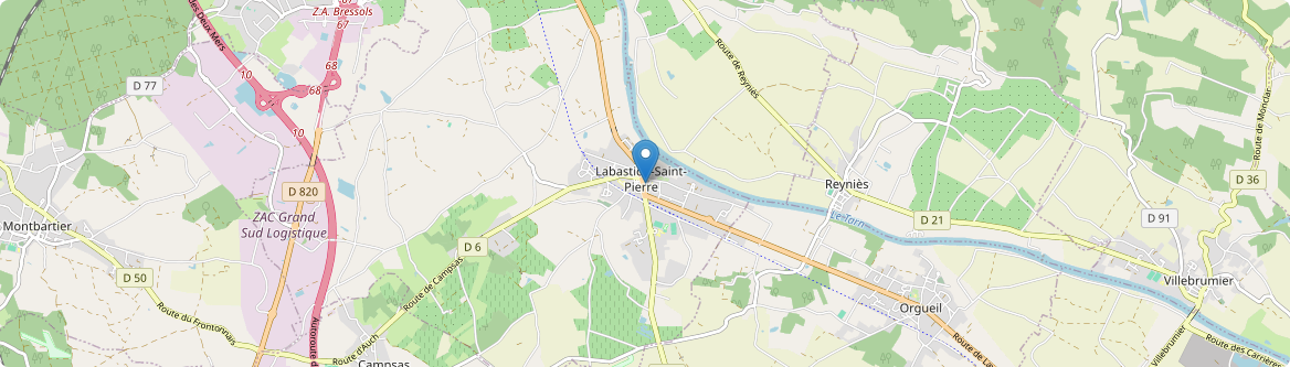 Labastide-Saint-Pierre - Carte