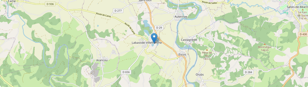 Labastide-Villefranche - Carte