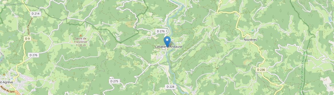 Labatie-d'Andaure - Carte