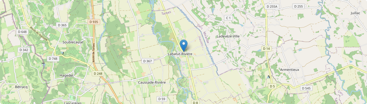 Labatut-Rivière - Carte