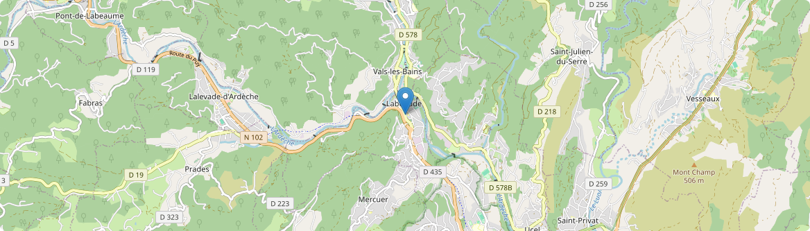 Labégude - Carte