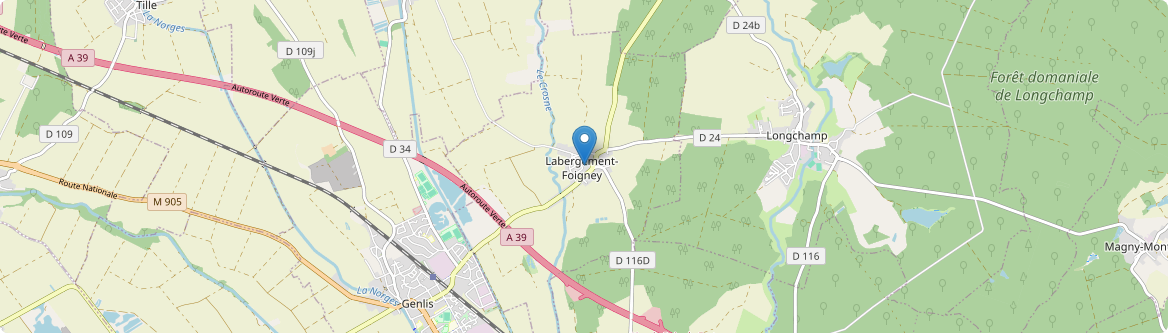 Labergement-Foigney - Carte