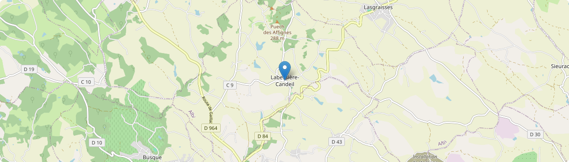 Labessière-Candeil - Carte