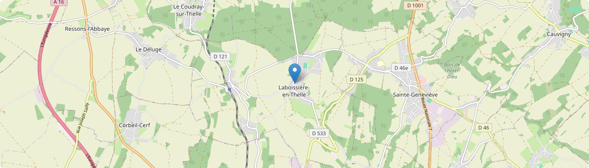 Laboissière-en-Thelle - Carte
