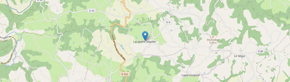 Lacapelle-Ségalar - Carte
