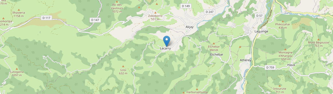 Lacarry-Arhan-Charritte-de-Haut - Carte