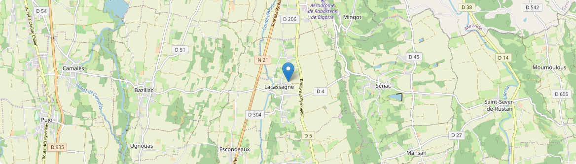 Lacassagne - Carte