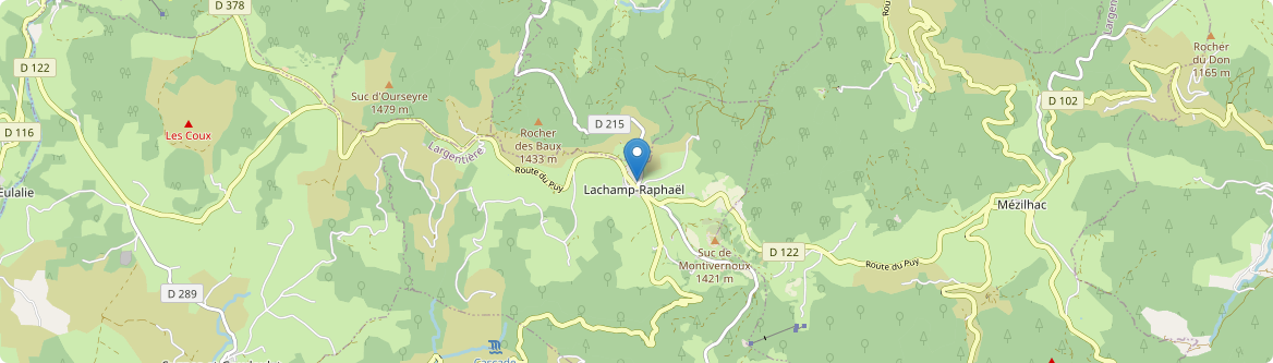 Lachamp-Raphaël - Carte