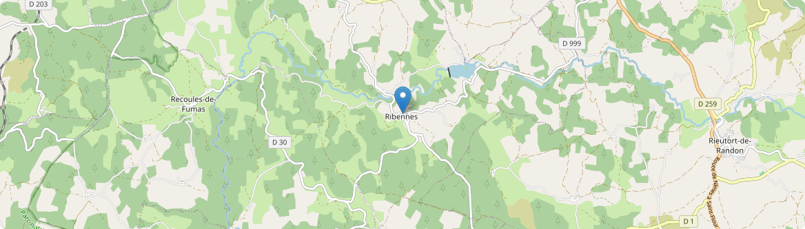Lachamp-Ribennes - Carte