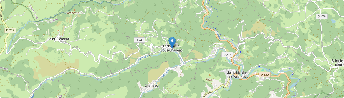 Lachapelle-sous-Chanéac - Carte