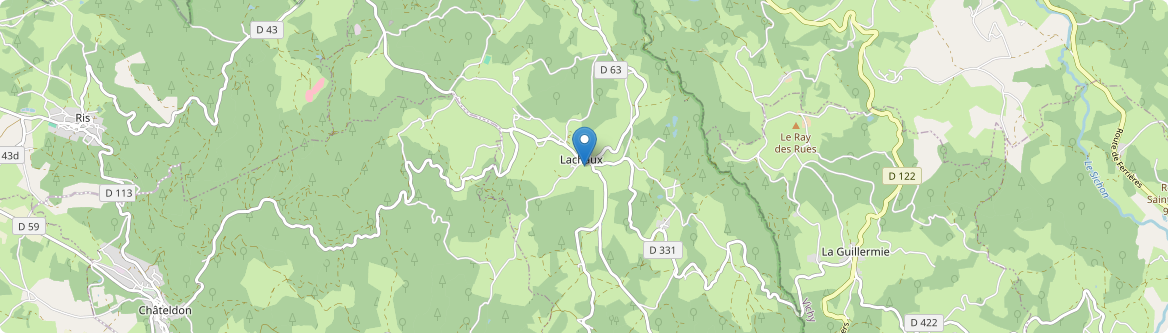 Lachaux - Carte