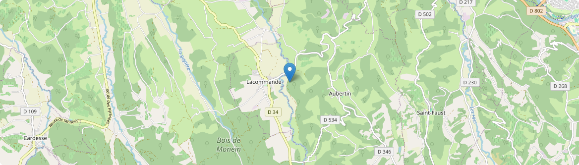 Lacommande - Carte