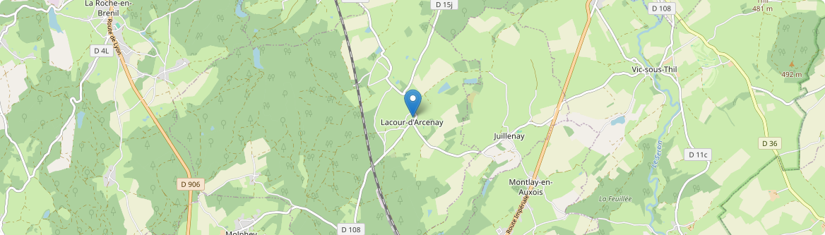 Lacour-d'Arcenay - Carte