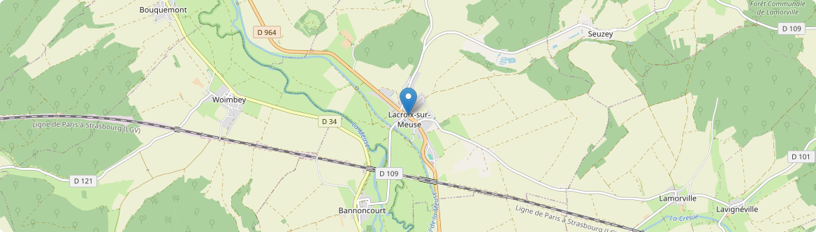 Lacroix-sur-Meuse - Carte
