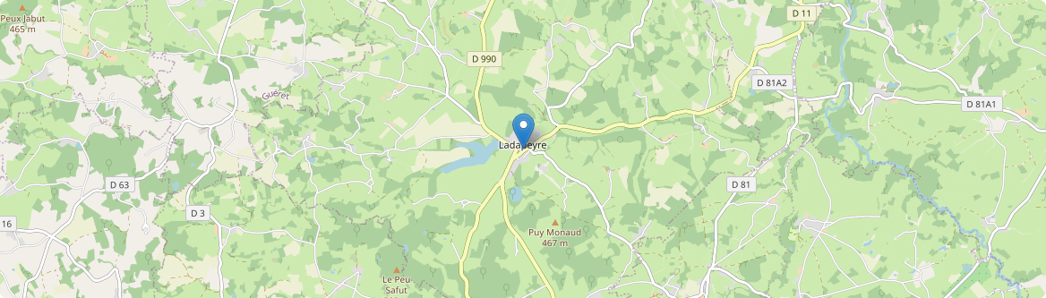 Ladapeyre - Carte