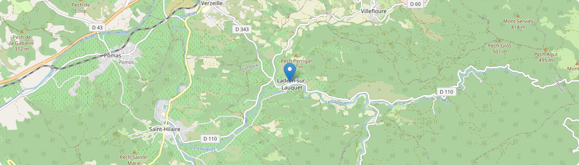 Ladern-sur-Lauquet - Carte