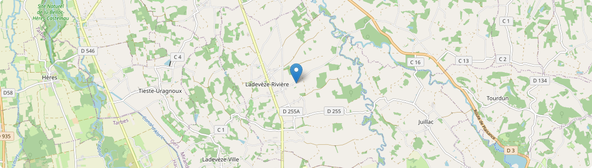 Ladevèze-Rivière - Carte