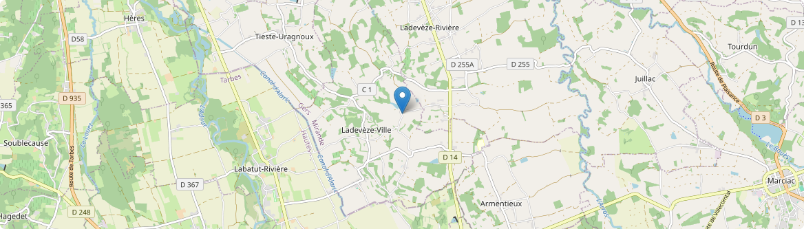 Ladevèze-Ville - Carte