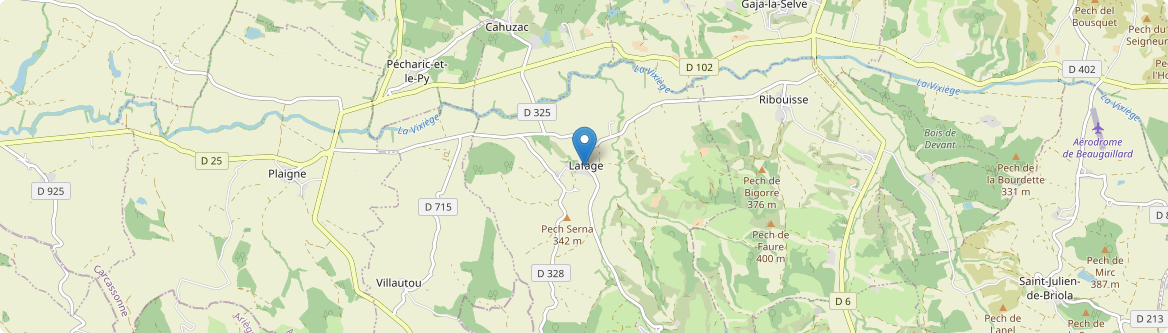 Lafage - Carte