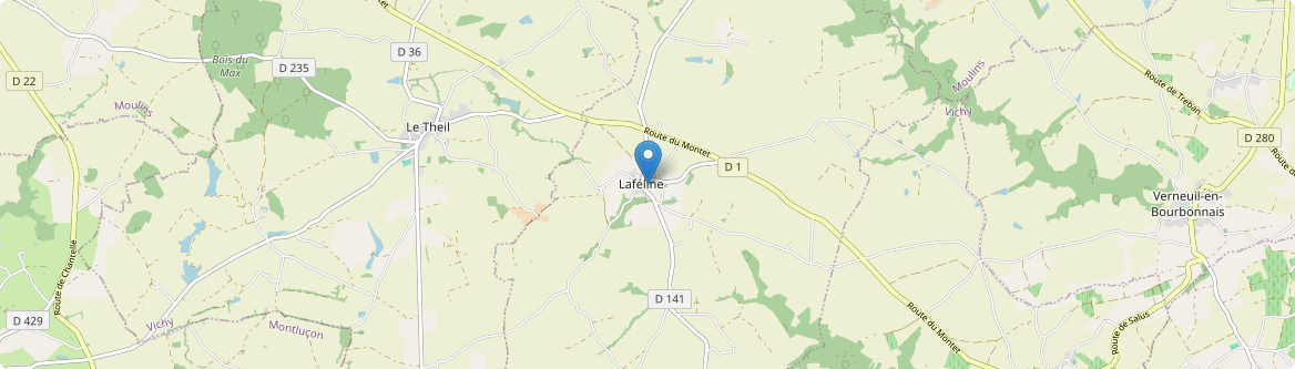 Laféline - Carte