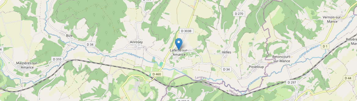 Laferté-sur-Amance - Carte