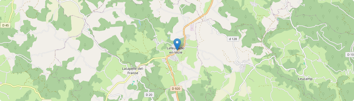 Lafeuillade-en-Vézie - Carte