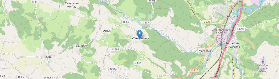 Laffite-Toupière - Carte