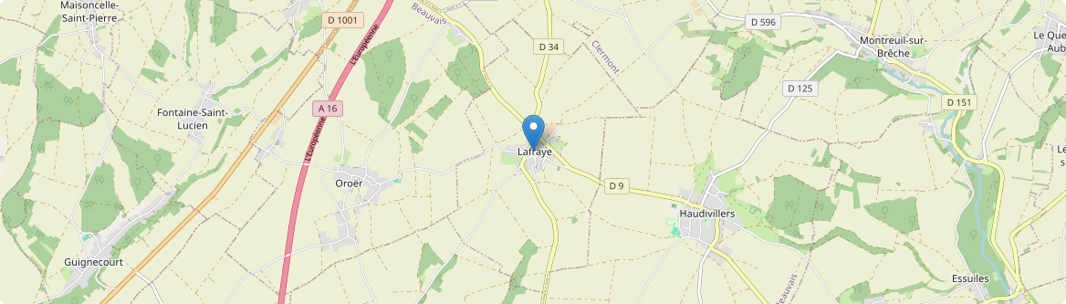 Lafraye - Carte