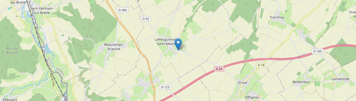 Lafresguimont-Saint-Martin - Carte