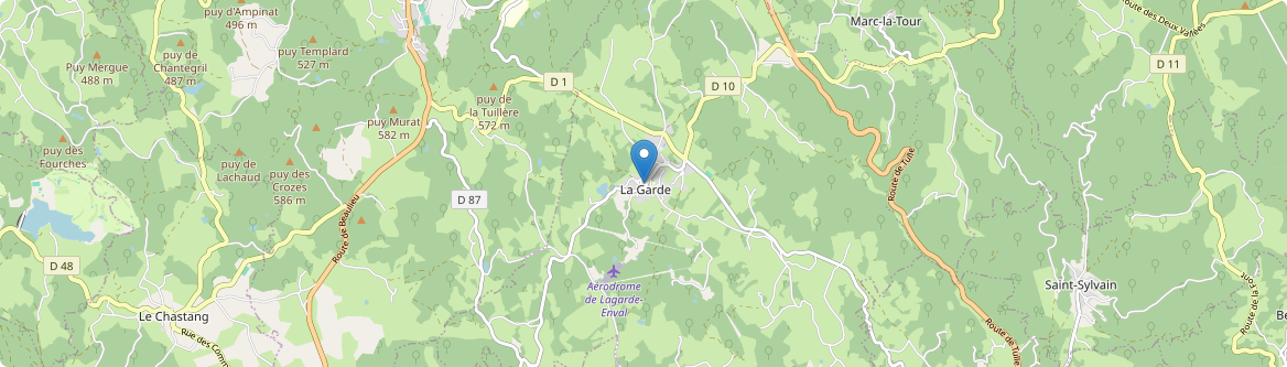 Lagarde-Marc-la-Tour - Carte