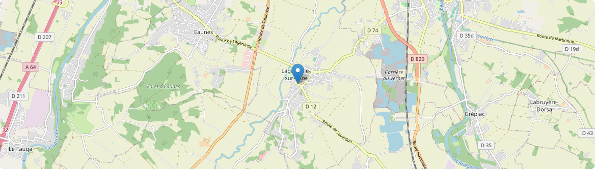 Lagardelle-sur-Lèze - Carte