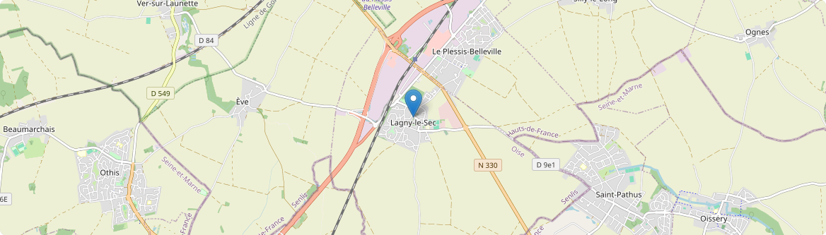 Lagny-le-Sec - Carte