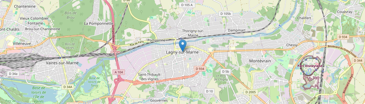 Lagny-sur-Marne - Carte