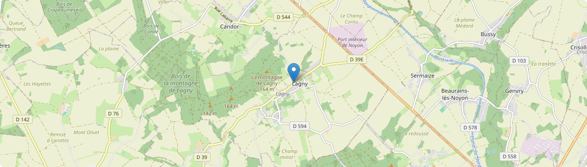 Lagny - Carte