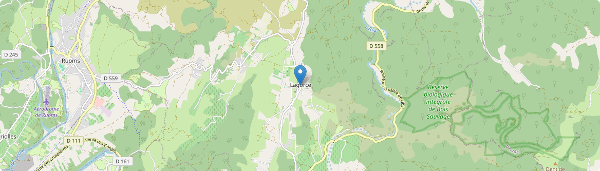 Lagorce - Carte