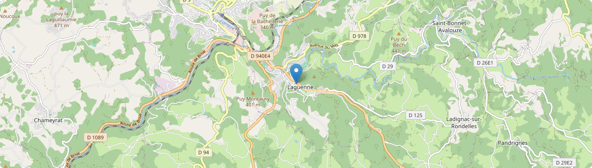 Laguenne-sur-Avalouze - Carte