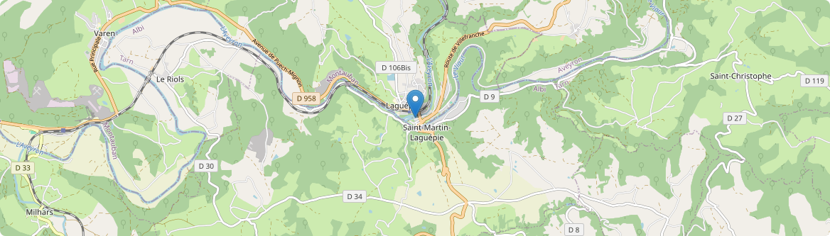 Laguépie - Carte