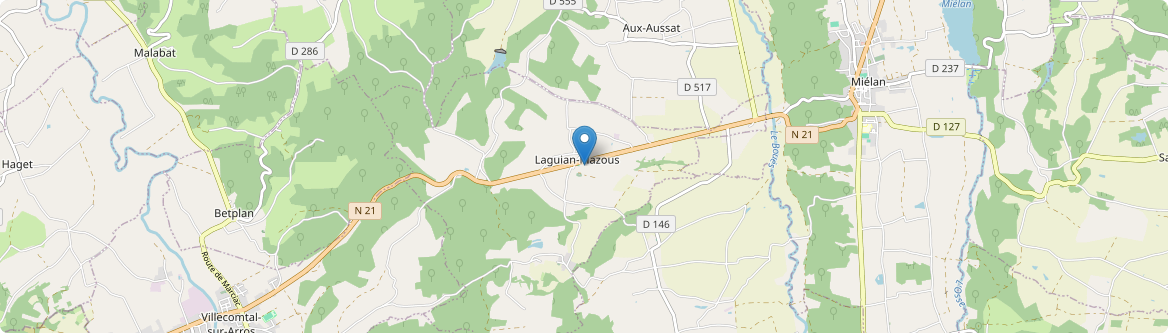 Laguian-Mazous - Carte