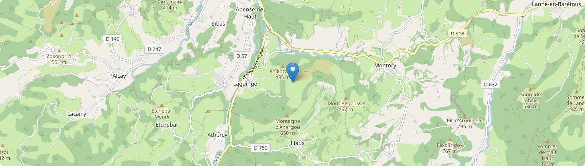 Laguinge-Restoue - Carte