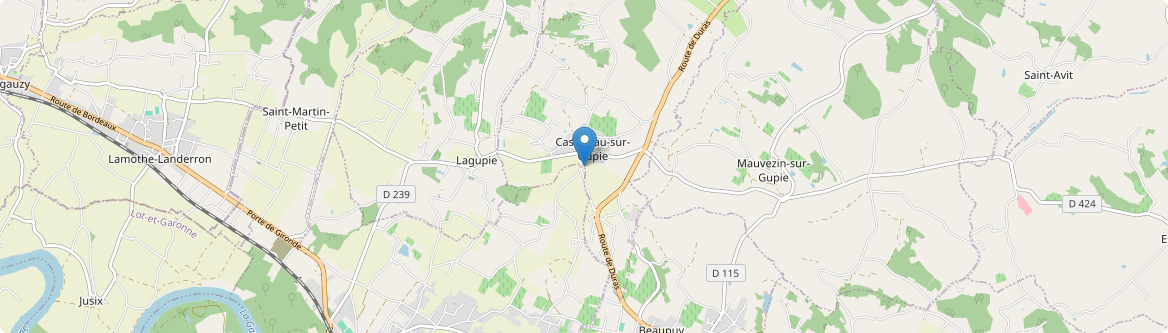 Lagupie - Carte