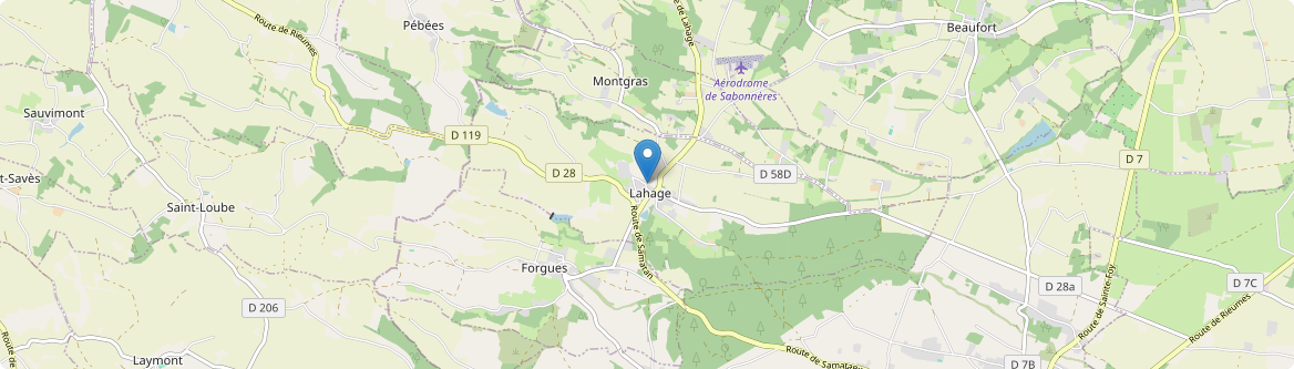 Lahage - Carte