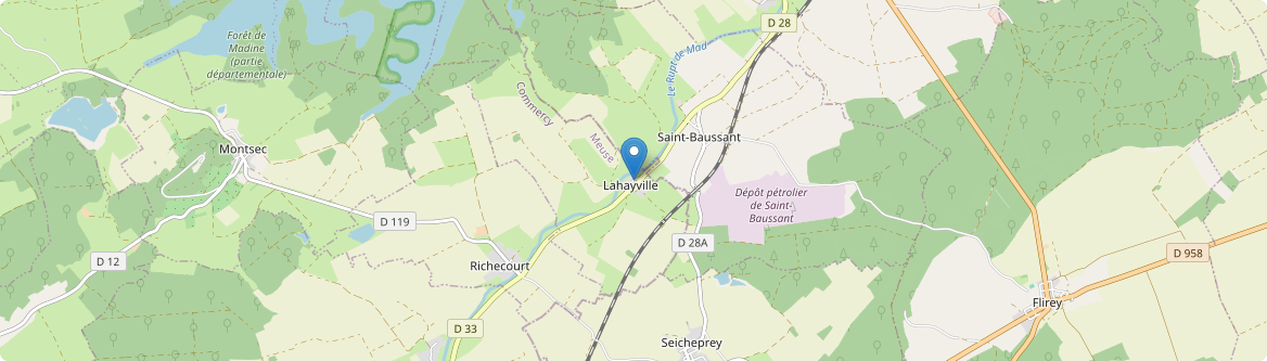 Lahayville - Carte
